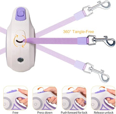 3M 5M Automatic Retractable Dog Leash LED Luminous Leading Fashion Light Straps