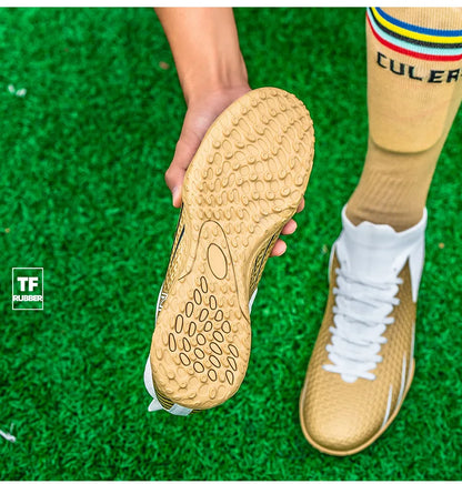 Golden Men's Football Boots Society Size 46 Superstar Soccer