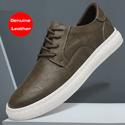 Comfortable male outdoor shoes genuine leather mens sneakers mens fashion Oxford shoes casual lace-up formal business footwear