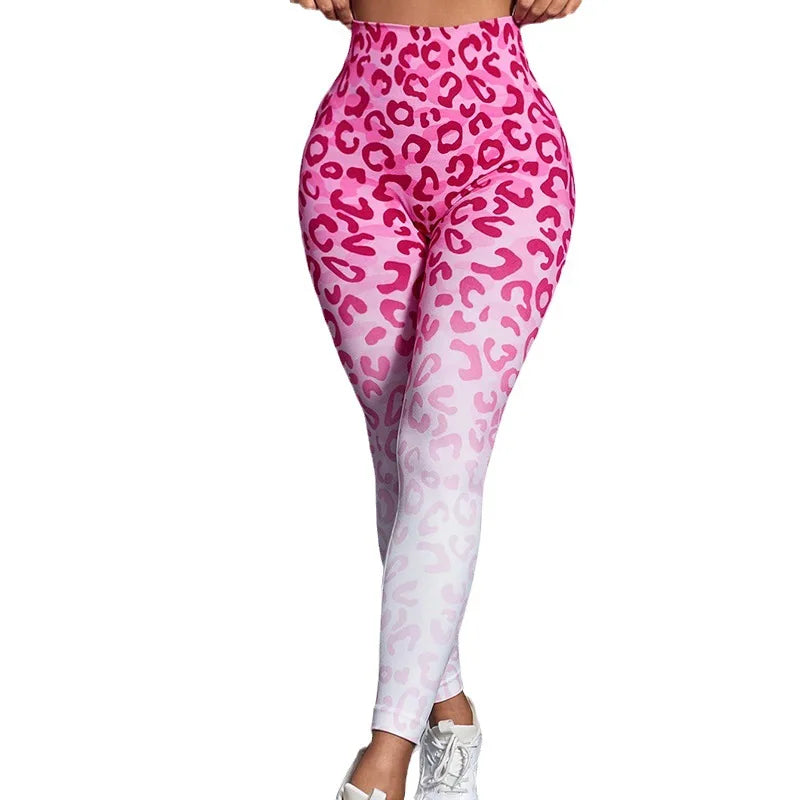 women seamless slim leggings sports fitness running pants high waist hip