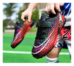 Children Soccer Shoes Futsal Hall Football Boots Kids Cleats Grass Sneakers