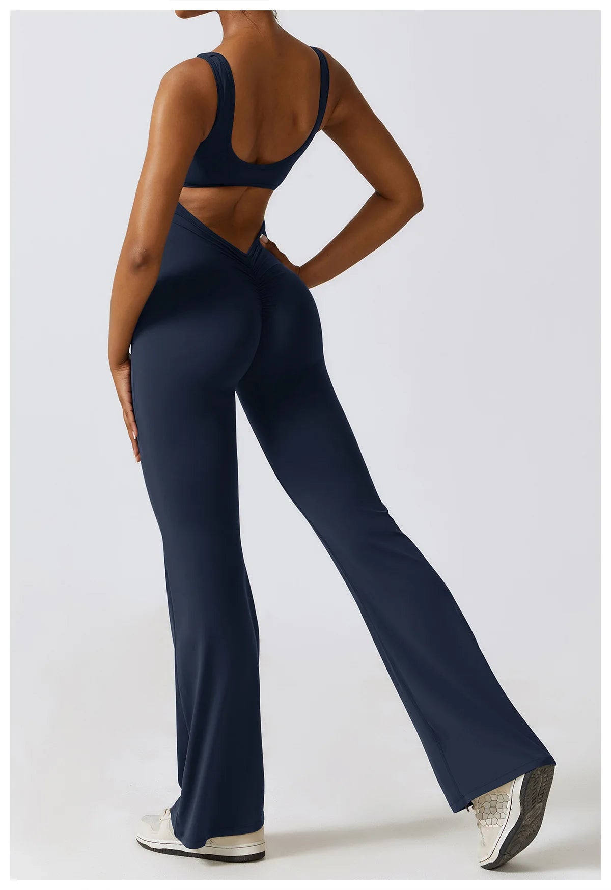 Women Jumpsuits One-Piece Yoga Suit Dance Belly Tightening Fitness Workout Set