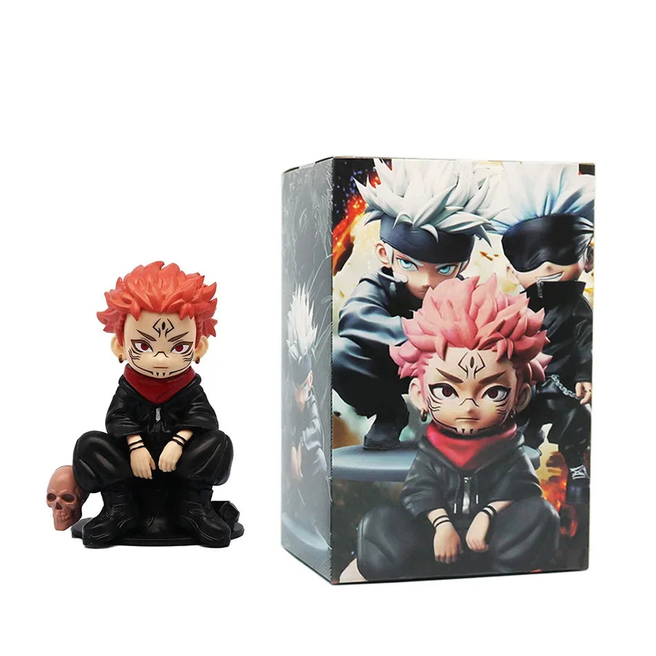 Jujutsu Kaisen Figure Itadori Yuji Gojo Satori Fushiguro Megumi Kugisaki Kawaii Toy Car Decoration PVC Model Gift