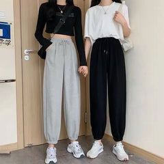 Joggers Sports Hip Hop Running Pants Drawstring Women Lady Girls Sweatpants