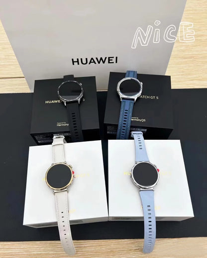 Global Version HUAWEI WATCH GT 5 Smartwatch AMOLED Screen 41mm/46mm Buit-in Map Replay Message Compatible with iOS and Android