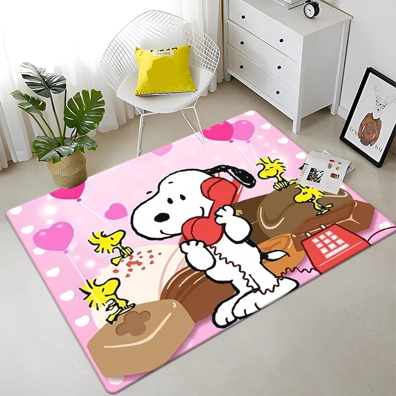 Snoopy HD Printed Carpet Living Room Home Decoration Sofa,office,Table Rug