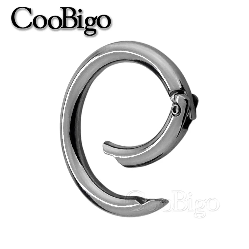 1pcs Metal O Ring Spring Clasp Round Carabiner Keychain Bag Clip Snap Hook Pets Chain Buckles Connector Jewelry DIY Craft Making