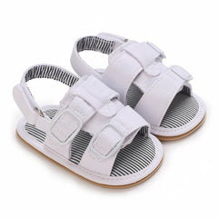 Summer Rubber Base Anti Slip Baby Sandales Shoes Toddler Girl Boy Canvas Sandals