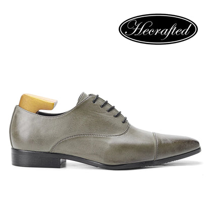Leather Shoes Men 2024 Brand Derby Stylish Business Comfortable Leather Formal Shoes Men