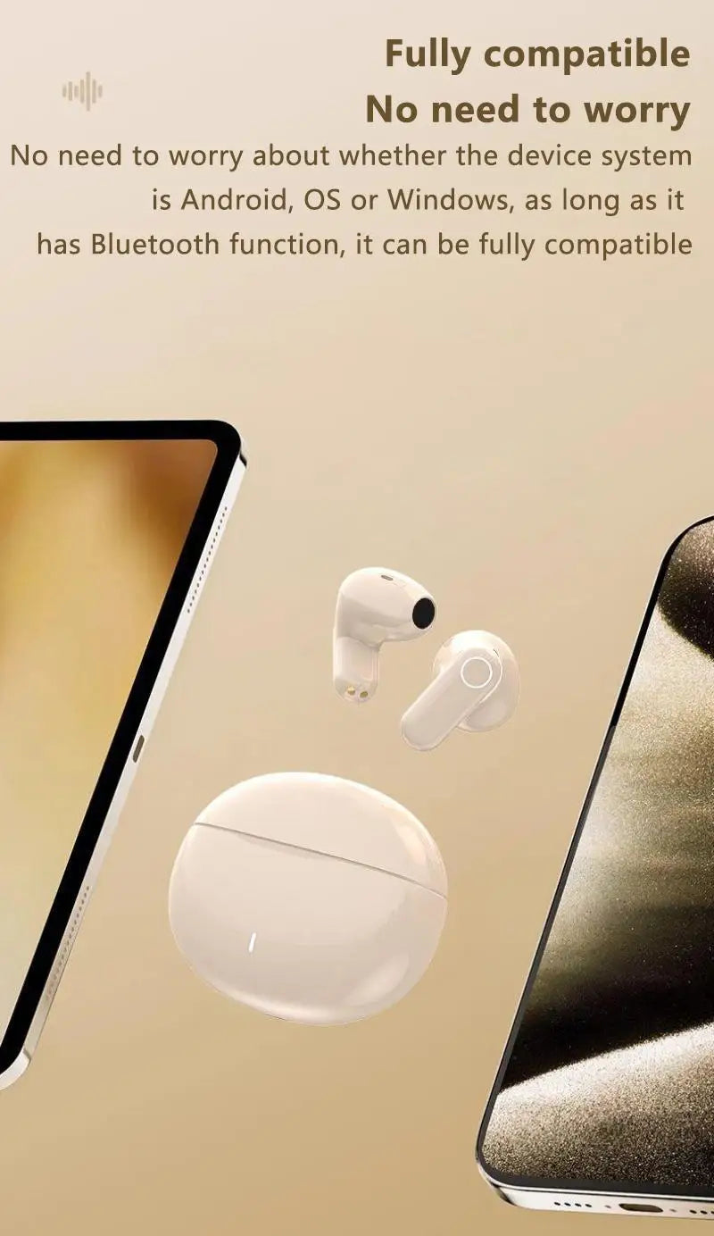 Mini Comfortable Noise-cancelling True Wireless Bluetooth Headphones With High Sound Quality Bluetooth 5.4 Earphones NEW 2025