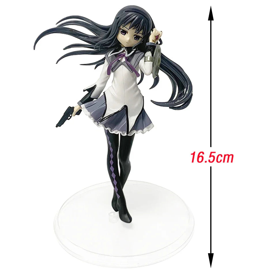Anime Puella Magi Madoka Magica Figure 17cm Akemi Homura Action Figural Pvc Model Kawaii Decoration Doll Kids Toy Christmas Gift