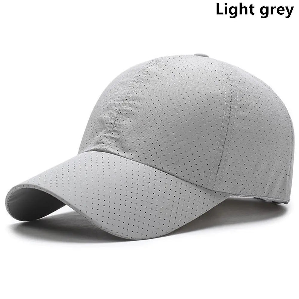 Breathable Quick Dry Baseball Cap Mesh Sun Hat Golf Tennis Cap For Outdoor Sports Running Hiking Camping For Men Women