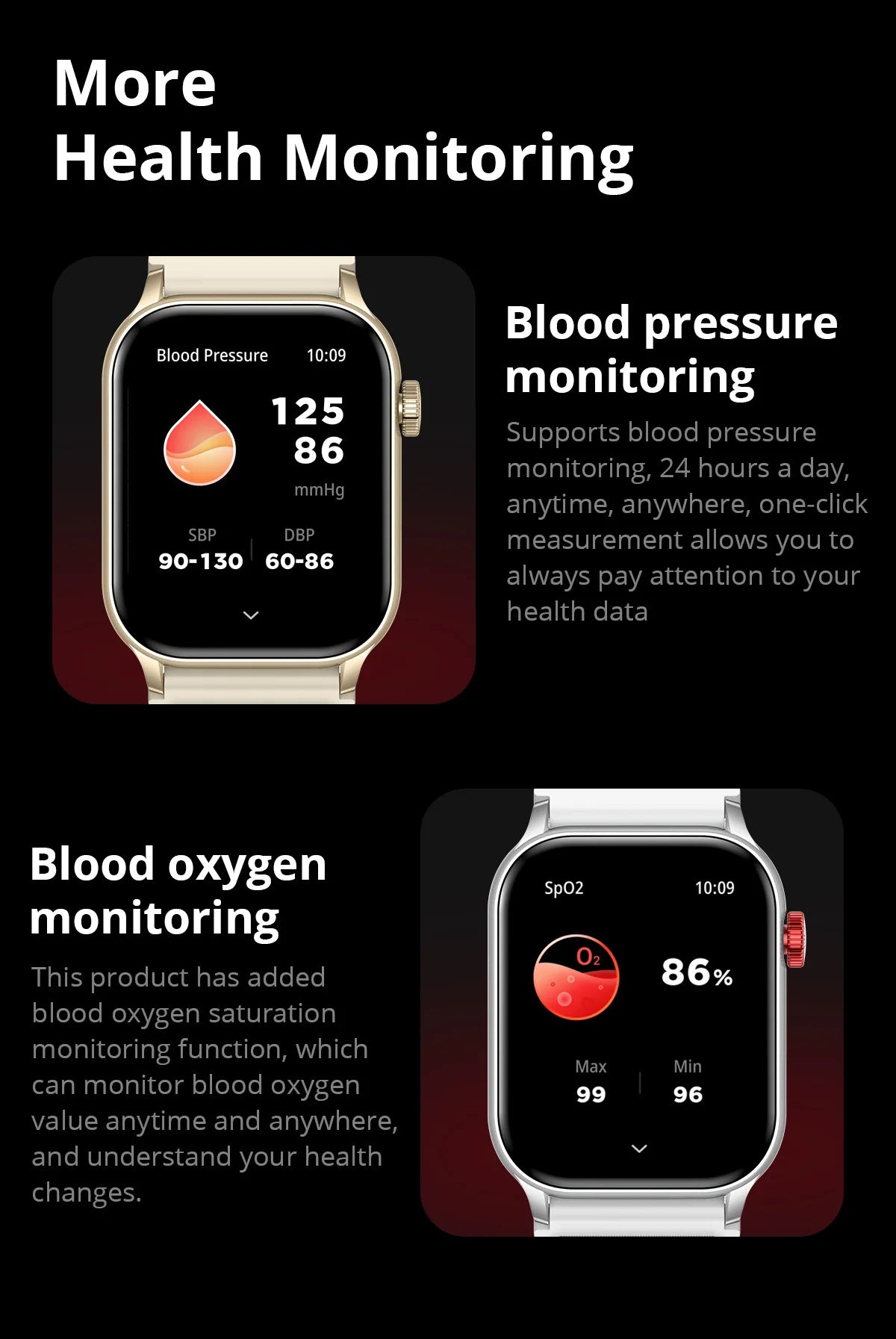 2024 COLMI P78 1.95'' HD AMOLED Smartwatch Flashlight Voice Calling 100+ Sports Modes Health Monitoring Smart Watch Men Women