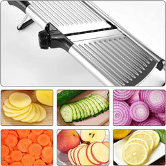 Adjustable Mandoline Slicer Stainless Steel Vegetable Slicer Chopper Cutter