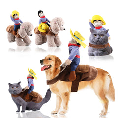 Halloween Party Dog Clothes Funny Cowboy Dressing Up Jacket Coats French