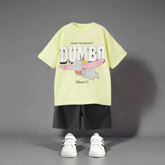 Boutique Children's Wear Mickey T-shirt + Shorts Kids 2 Piece Set Summer Clothing Loose Casual Short Sleeve Suit Boys Tracksuits