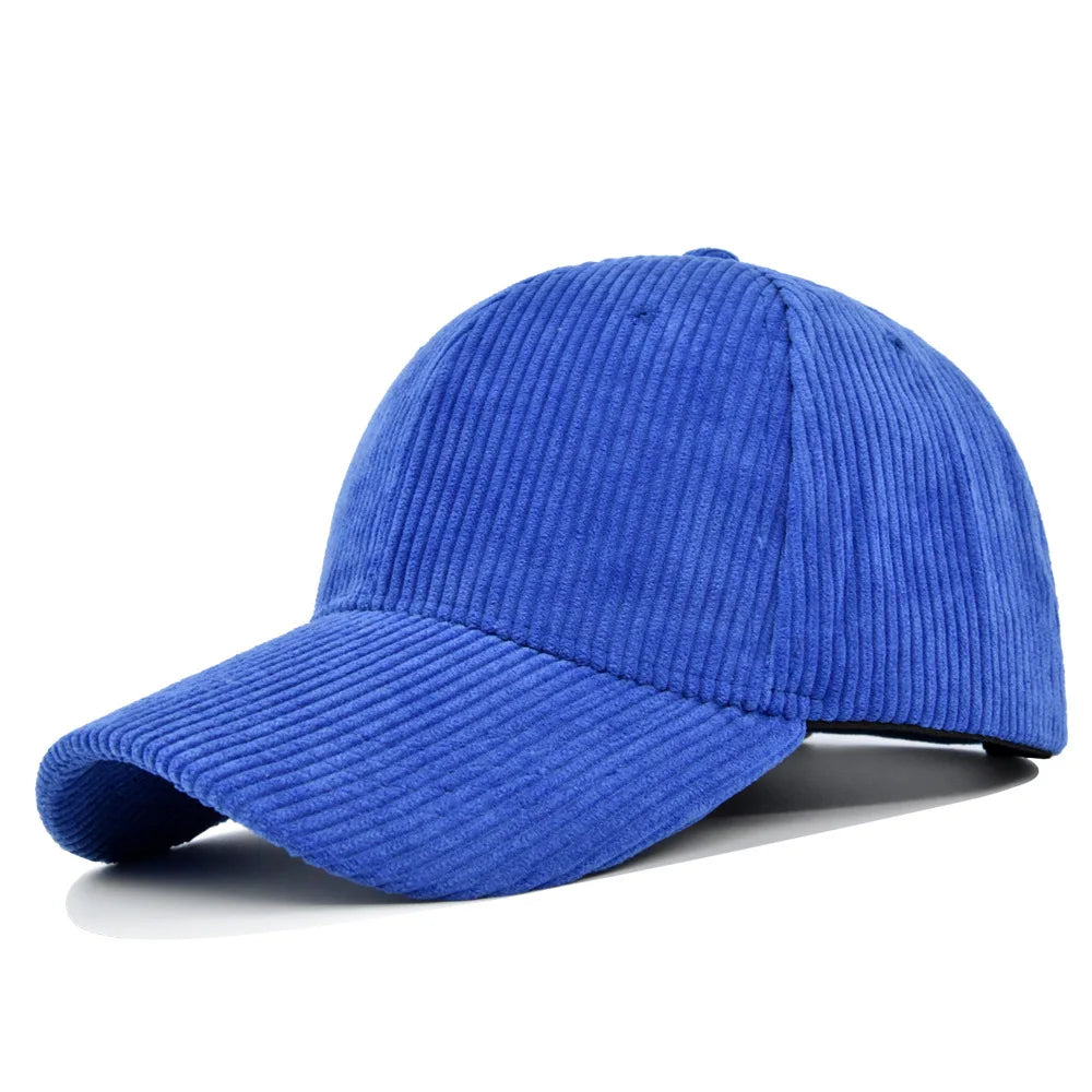 Corduroy Hat Korean Version Ins Baseball Cap Korean Version Versatile Show Face Small Curved Eaves Street Fashion Brand Cap Man