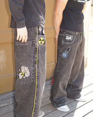 Y2K Jeans: Hip Hop Jeans | baggy Jeans | Black Denim Pants