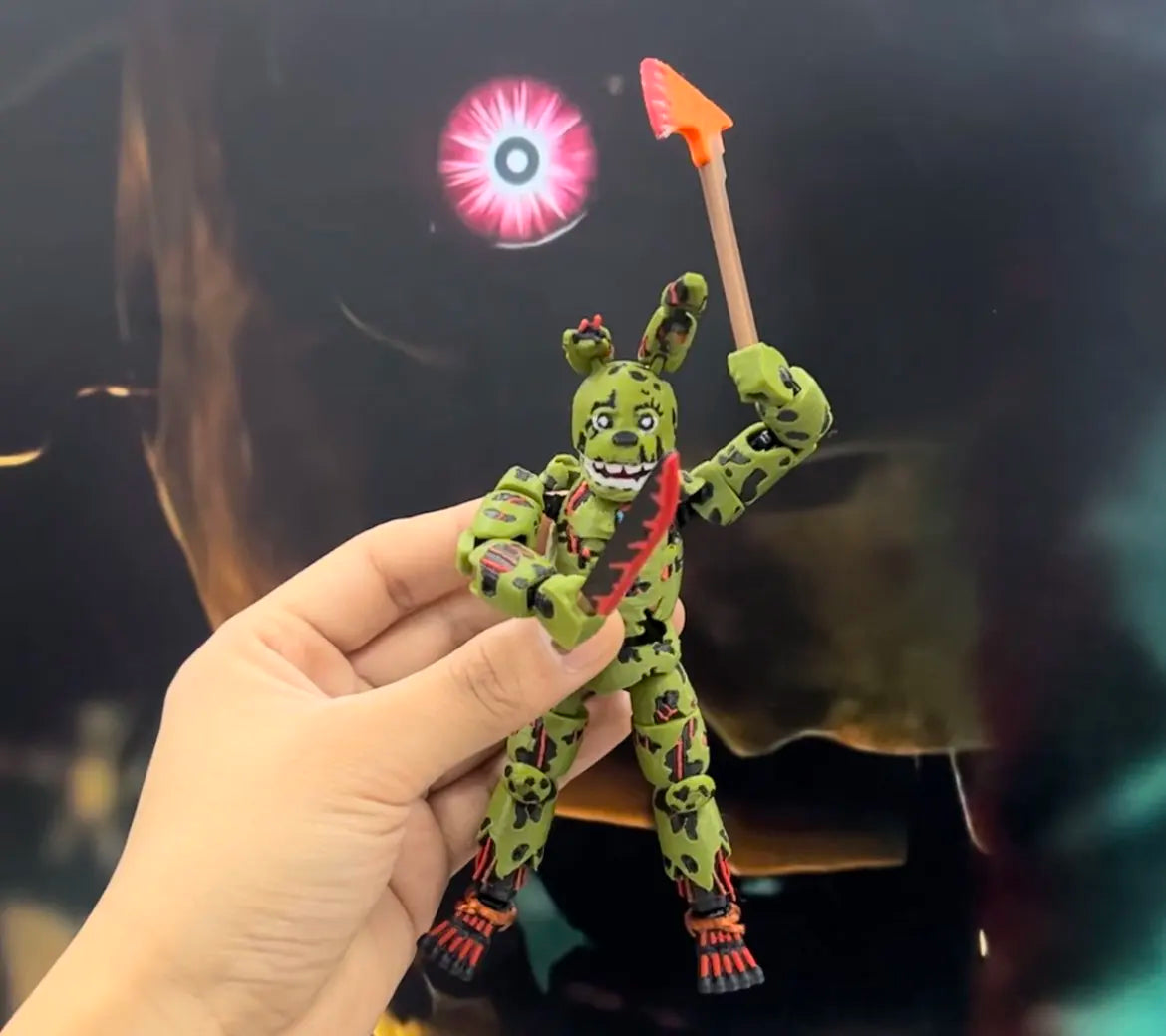 【In Stock】9l3d Printed Fnaf Freddy Fazbear'S Pizza Springtrap Toys Action Figures Anime Model Lucky13 Dummy13 Titan13 Gifts Toys