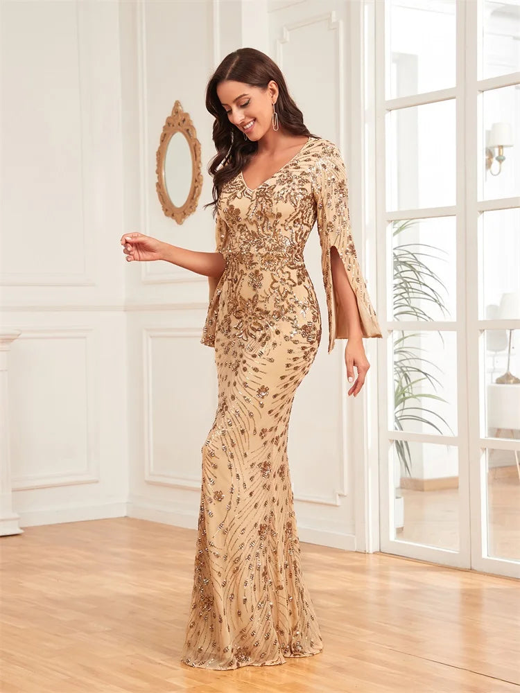 Homecoming Dresses: Champagne Evening Dresses For Women