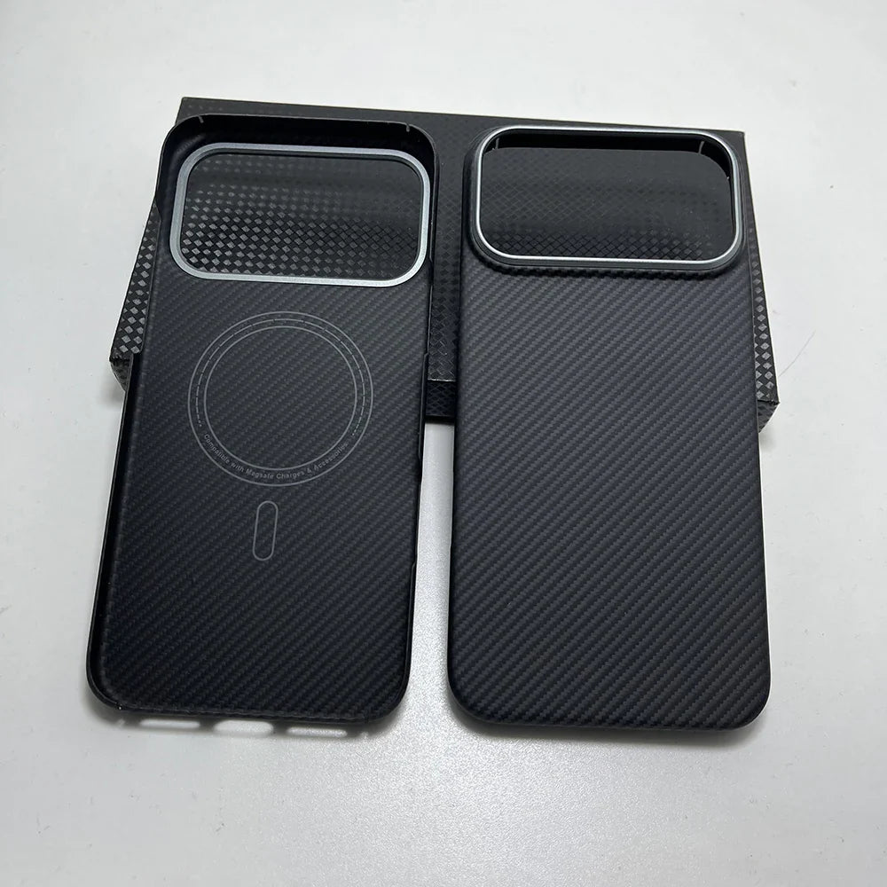 Really Carbon Fiber Case for Iphone 17 Pro Max Case for Magsafe Magnetic Ultra-Thin Lightweight for Iphone17 Pro aramid Cover
