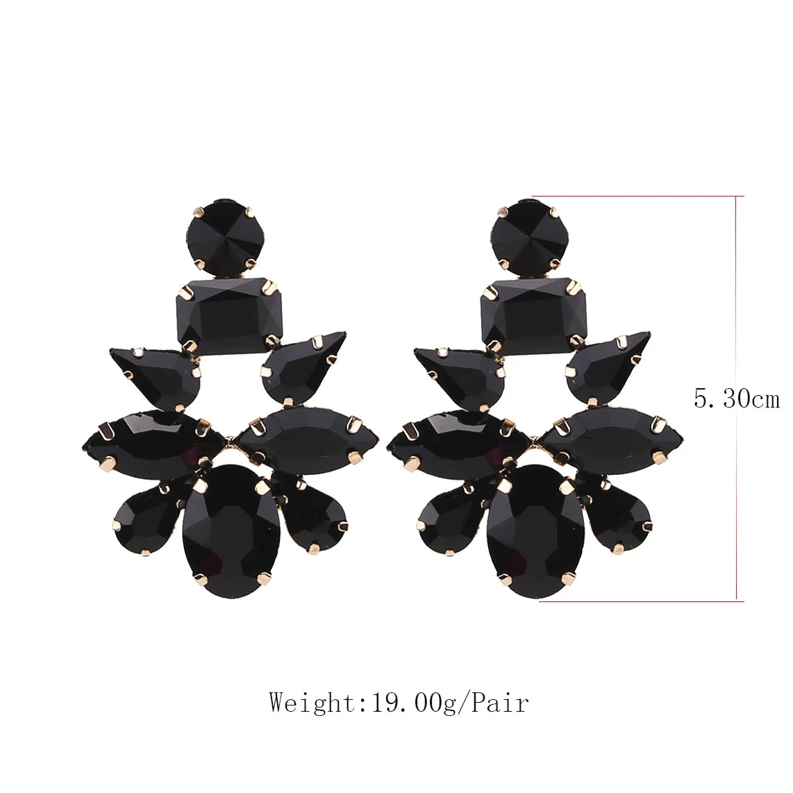 New Crystal Dangle Earrings For Women Rhinestone Earrings Weddings Ladies Party Fashion Jewelry Accessories Wholesale Gifts