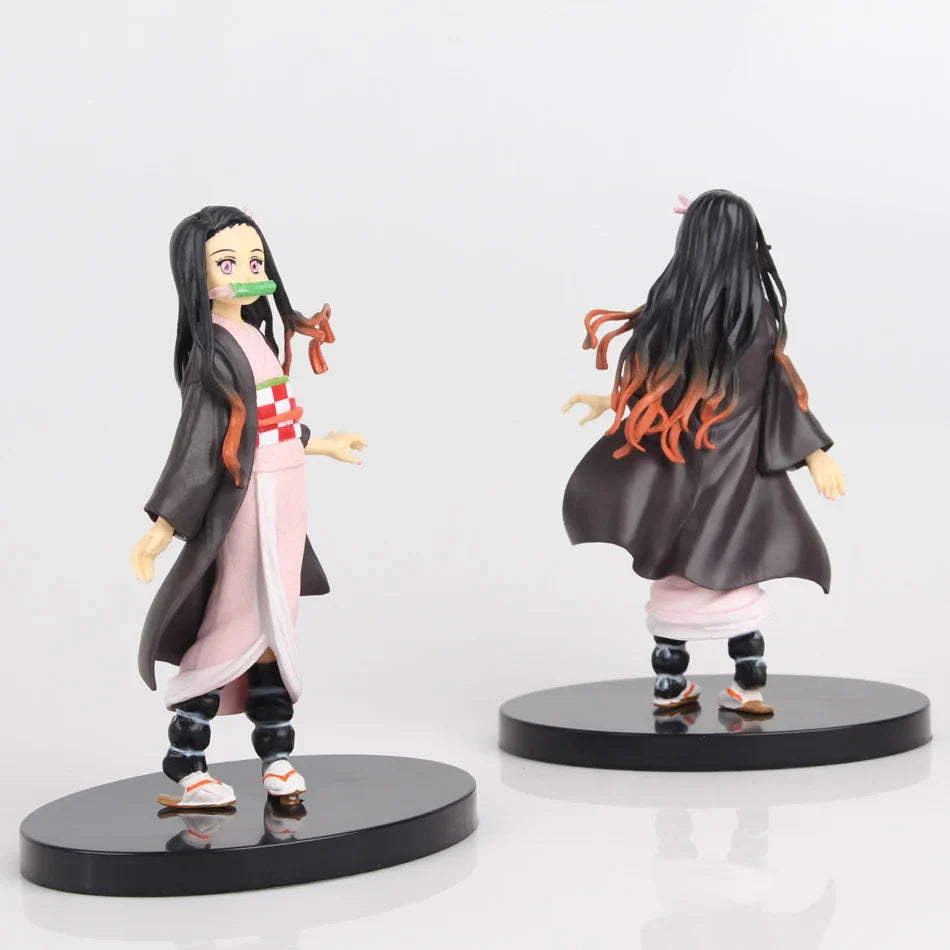 16cm Anime Demon Slayer Kimetsu no Yaiba Figure Kamado Tanjirou Action Figure Agatsuma Zenitsu Nezuko Warrior PVC Doll Model Toy