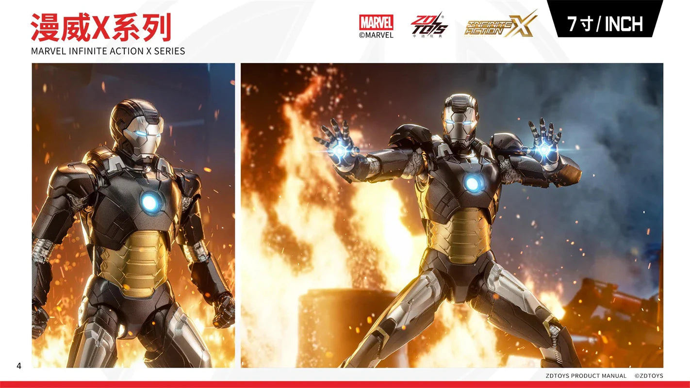ZDTDS Original Iron Man MK37 Hammerhead MK12 MK38 Igor MK9 Iron Patriot War Machine legends Avengers Action Figure Collect Toy