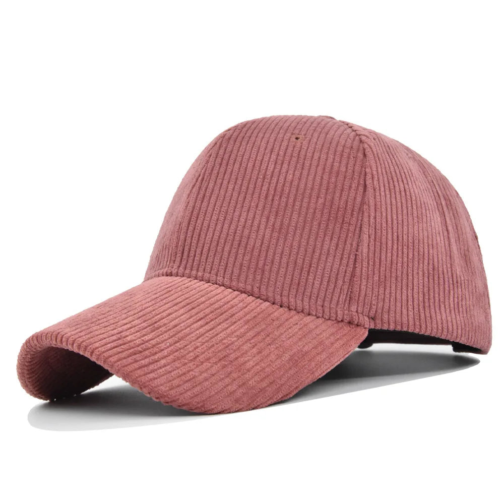 Corduroy Hat Korean Version Ins Baseball Cap Korean Version Versatile Show Face Small Curved Eaves Street Fashion Brand Cap Man