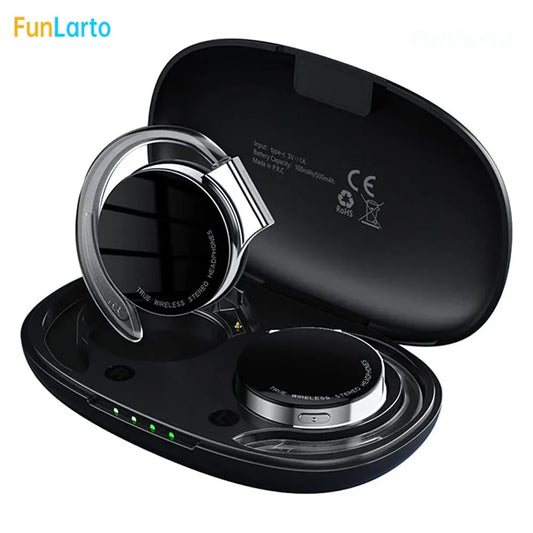 TWS Wireless Headphones Not in-Ear Bluetooth Earphones Night Running Lights Headsets Reduce Noise HD CallS Earbuds Life With MIC