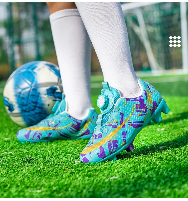 Soccer Shoes for Childrens TF/FG Outdoor Futsal Turf Training Boys Girl