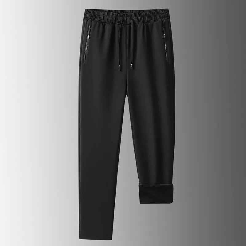 Waterproof Outdoor Pants Men Thick Fleece Liner Big Size 8xl 7xl 6xl 5xl Windproof