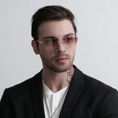 Sunglasses fashion square metal legs glasses for men women