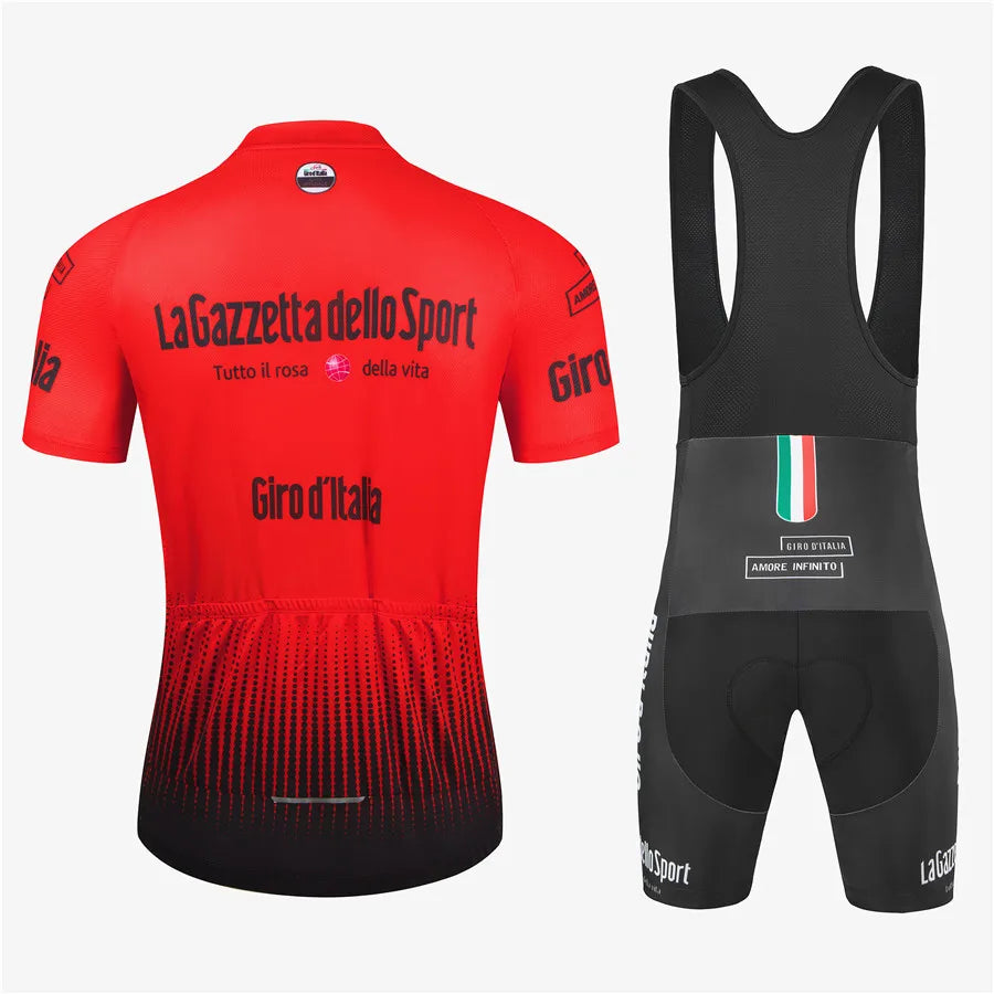 Tour Of Italy Bicycle Clothes Cycling Jersey Set Summer Road Bike Short Sleeve Cycling Clothing Men Mtb Jersey Set Sport Wear