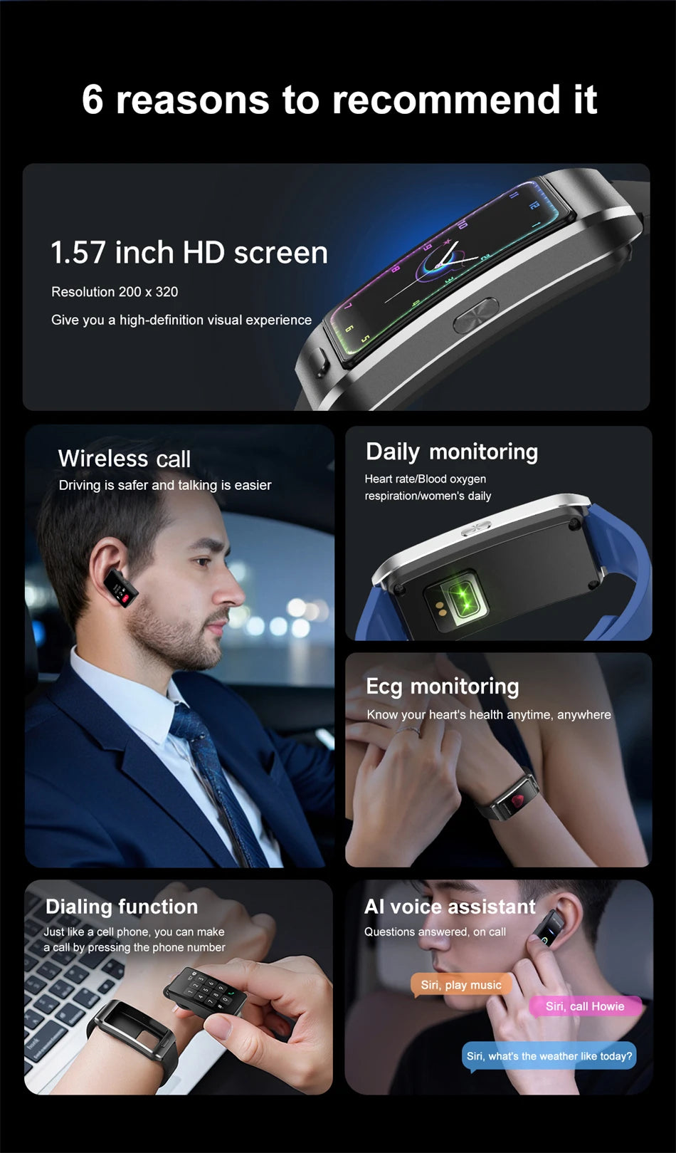 LIGE Sports Smart Watch with Earbuds Answer Make Calls 2 in 1 Bluetooth Music Watch GPS Track Fitness Smart Band for Women Men