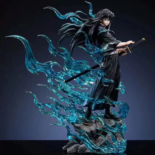 Demon Slayer Tokitou Muichirou Pvc Action Figure 33cm Anime Figure Gk Statue Model Toys Collection Doll Kids Christmas Gift Toy