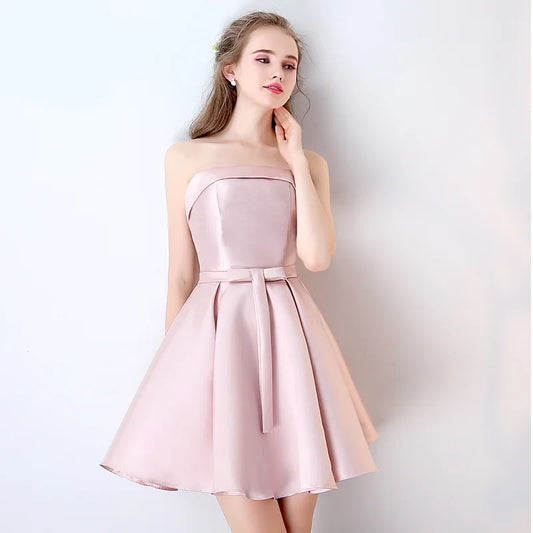 Wedding Bridesmaid Party Dress Elegant Prom Evening Guest Mini Summer Dresses