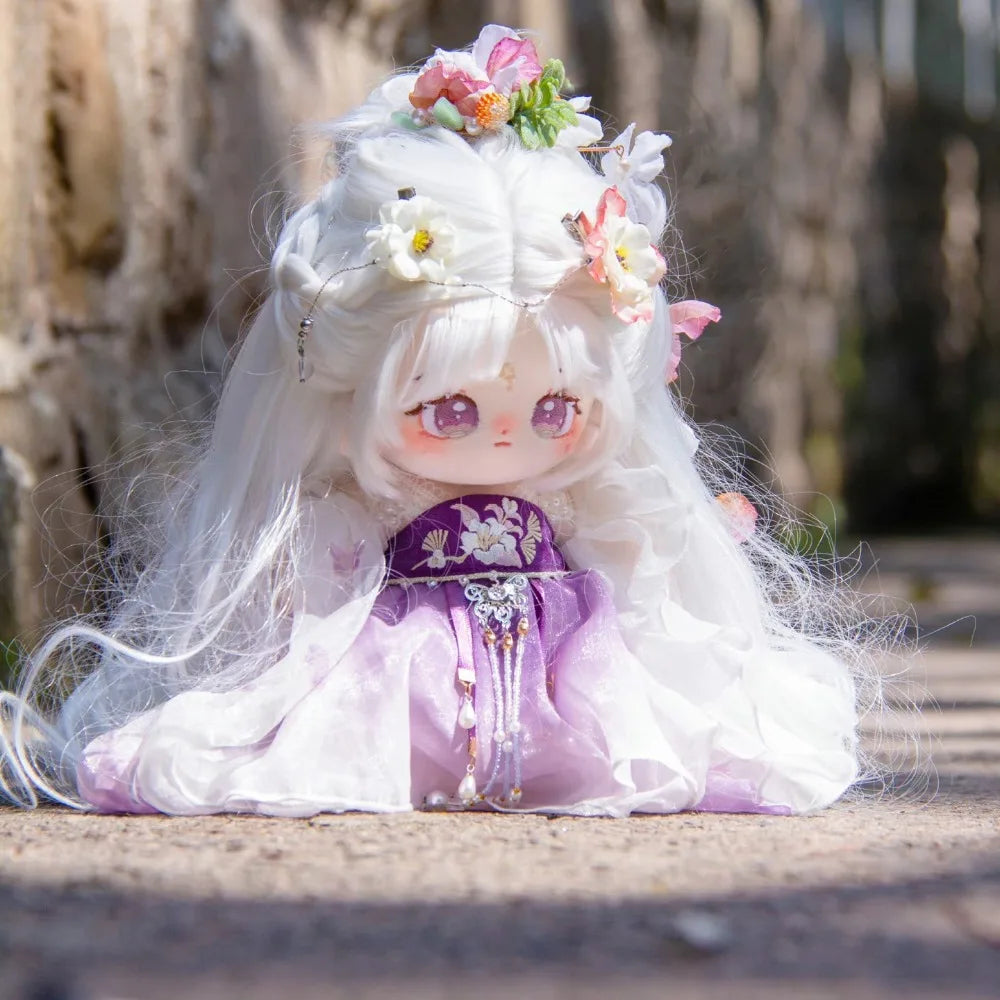 20cm Kawaii Big Eyes No Attribute Plush Cotton Doll Idol Stuffed Super Star Figure Dolls Can Change Clothes Gift for Girls Kids