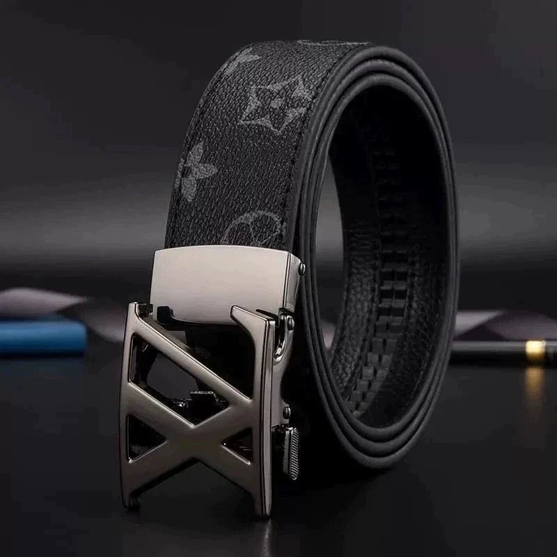 High End Genuine Leather Belt For Men Automatic Buckle Designer New Casual Trendy Versatile Fashion Trouser Strap High Quality