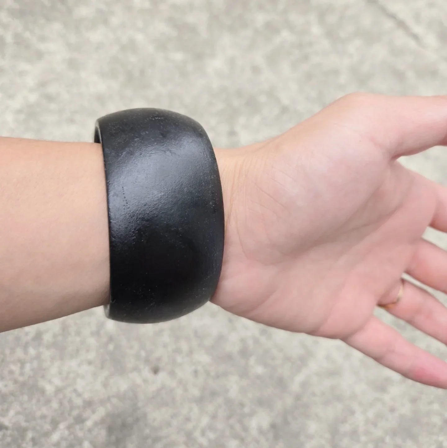 4pcs Women Elegant Natural Wood Square DIY Bracelet Coffee Girl Jewelry Ladies Gift Geometric Wooden Bangles For Women