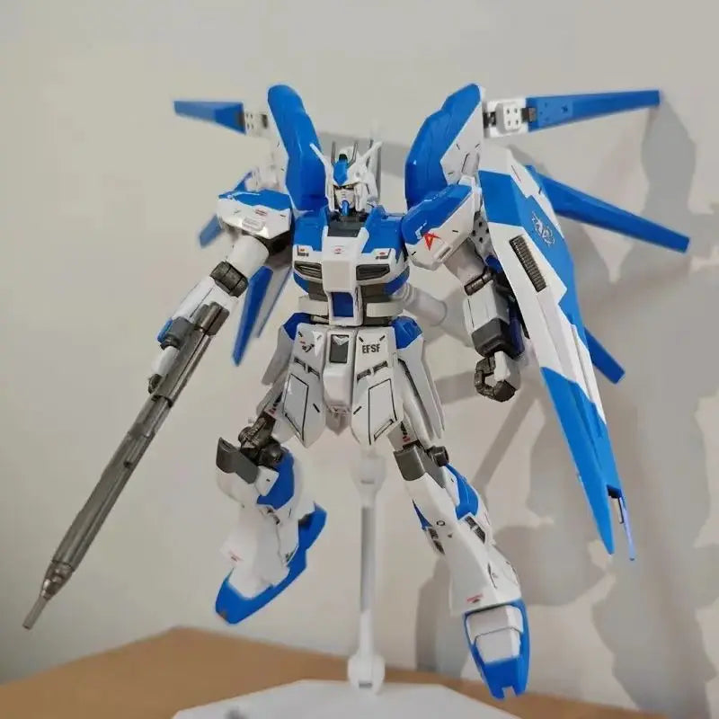 HG 1/144 RX-93-ν2 Hi-ν Mech Assembly Model Kits Hi Nu Action Figures Desktop Decoration Doll Boy Puzzle Toy Gift Collectible