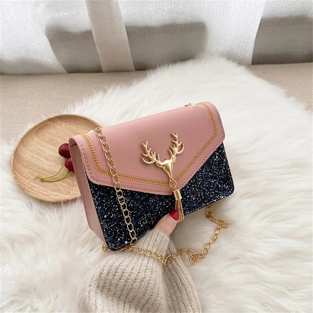 Shoulder Bags Small Square Messenger Bag Women  Female Handbag Phone Purse