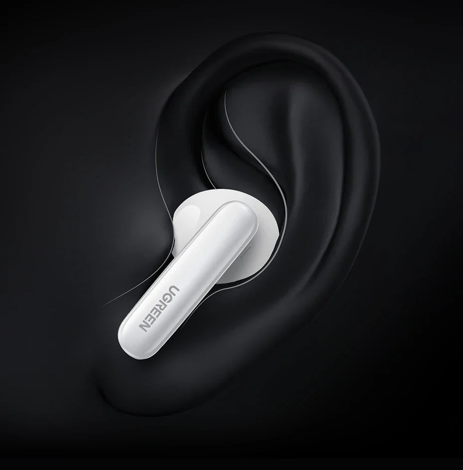 UGREEN Wireless Bluetooth Earphones Semi-Open ANC Adaptive Active Noise Cancelling Earbuds LDAC Hi-Res Audio Headphones Headset