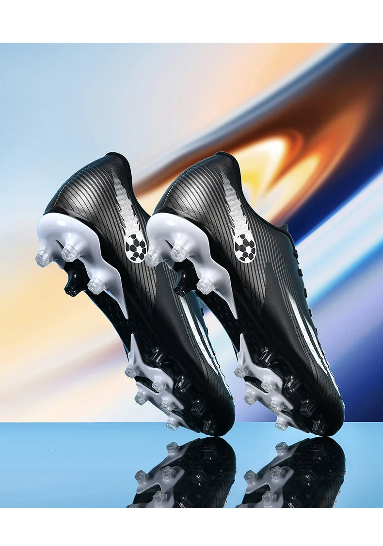 Soccer Shoes Sport Outdoor Men Breathable Cleats FG Football Boots