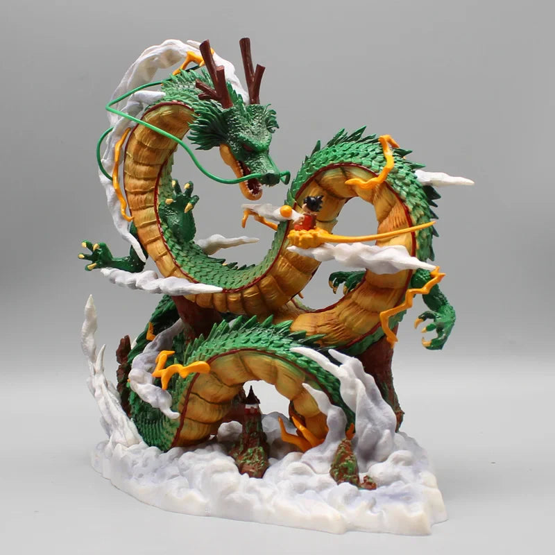 Dragon Ball Anime Figure 22cm Shenron Figures Goku And Shenron Figurine Pvc Statue Model Doll Collection Ornament Kids Toy Gifts