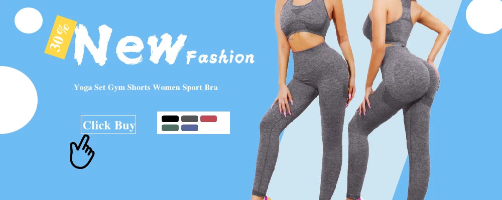 Yoga Set Gym Set Workout Clothes for Women Seamless Leggings Sports Bra Suit Female