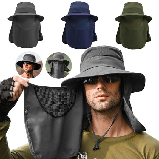 Sun Hats UV Protection Outdoor Hunting Fishing Cap for Men Women Hiking Camping