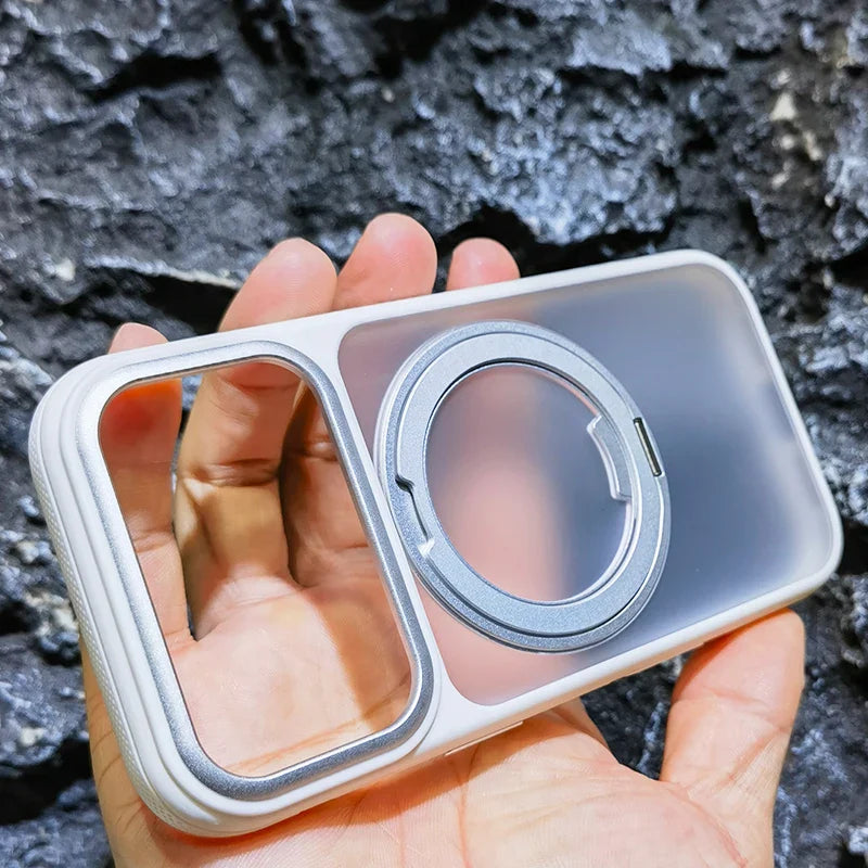 Magnetic 360 Degrees Rotating Ring Holder Case For iPhone 17 Pro Max / 17 Air