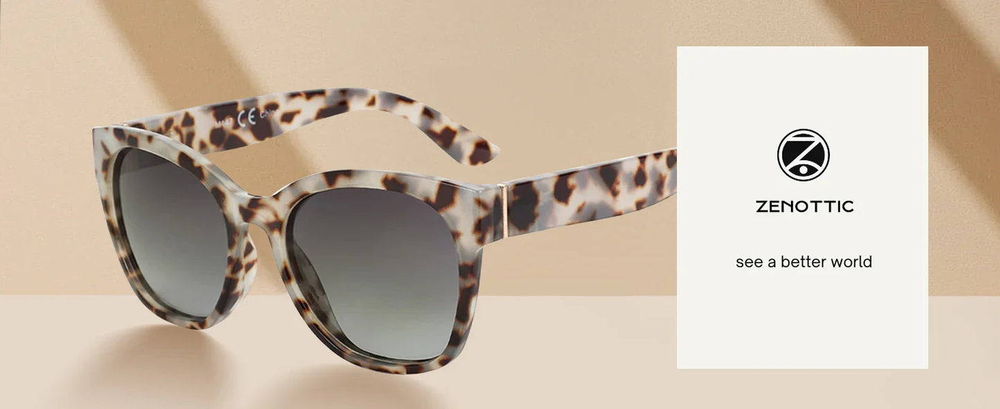 Fashion Cateye Polarized Sunglasses for Women - Oversized Sun Glasses UV400 Protection Retro Shades Designer Style