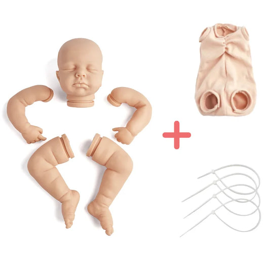 19 Inch Kit LouLou Reborn Baby Doll Kit Vinyl Baby Molds Blank Unpainted Unassembled Kit Handmade Reborn Baby Blank Kit